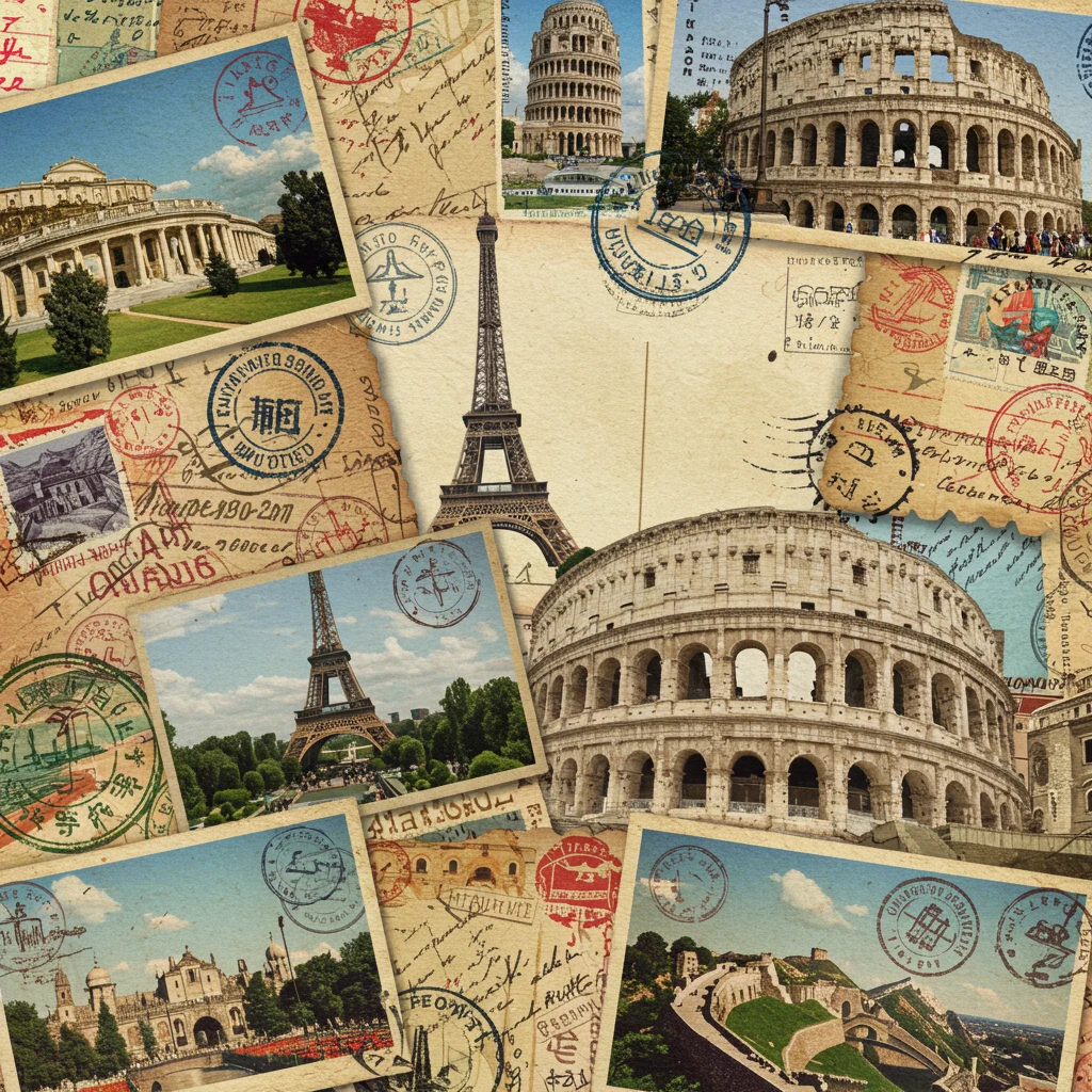 Le Cartoline come Ricordo di Viaggio